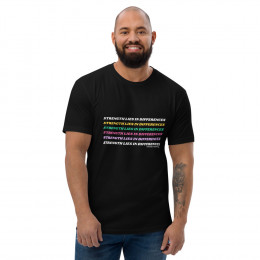 'Strength Lies in Differences' Ombre Mens Short Sleeve T-shirt